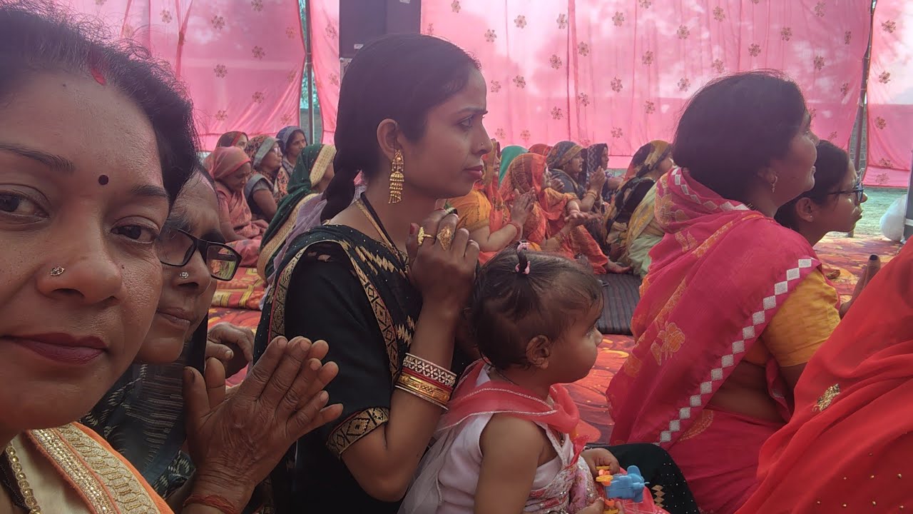 Kalikan dham me Bhagwat Katha Chal rahi hai 