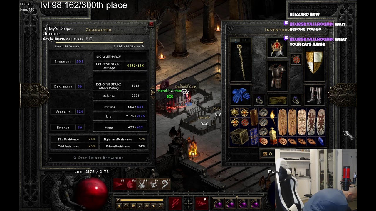 Getting 99 in Hardcore D2R TONIGHT! Someone Tried to Kill me Today!