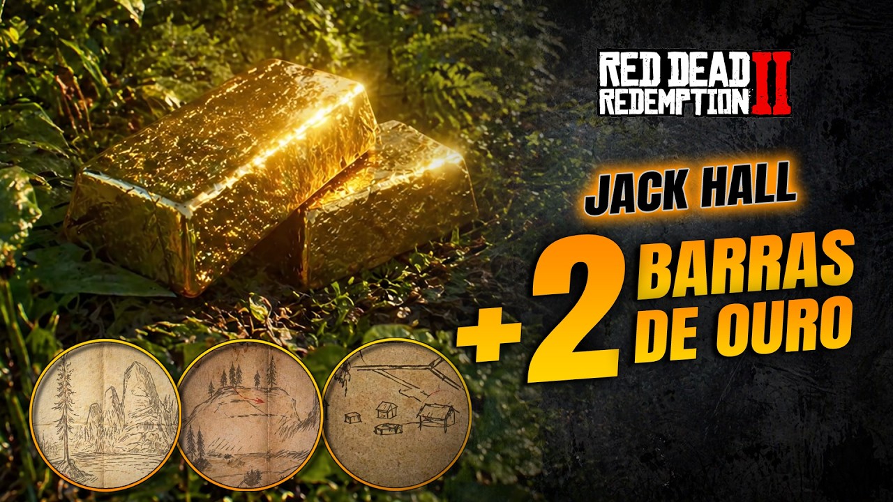 RED DEAD REDEMPTION 2 - MAPAS DO TESOURO GANGUE DE JACK HALL (LOCALIZ. E SOLUÇÃO)