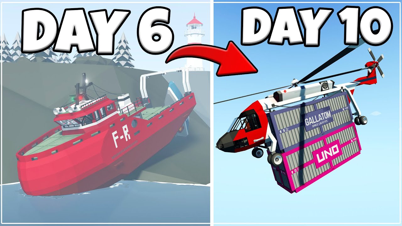 MASSIVE TUG BOAT To POWERFUL HELICOPTER! - Hardcore Career Stormworks  - EPISODES 6-10!