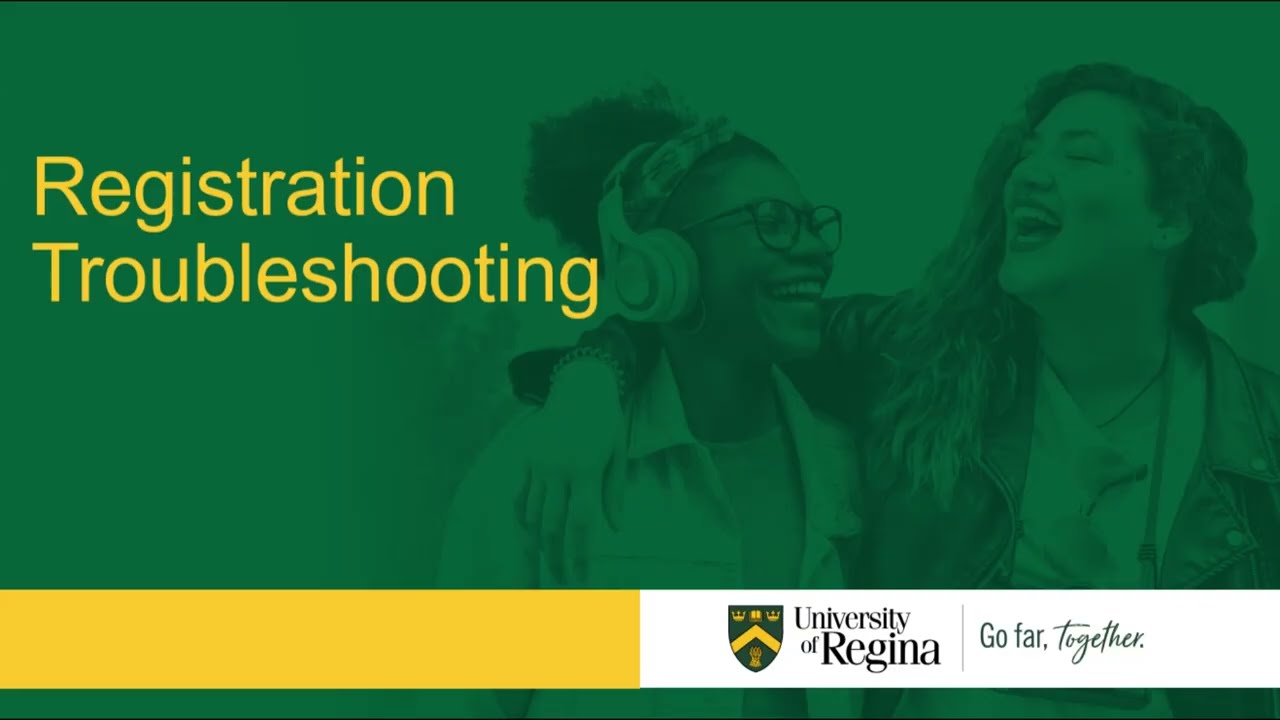 Registration Troubleshooting