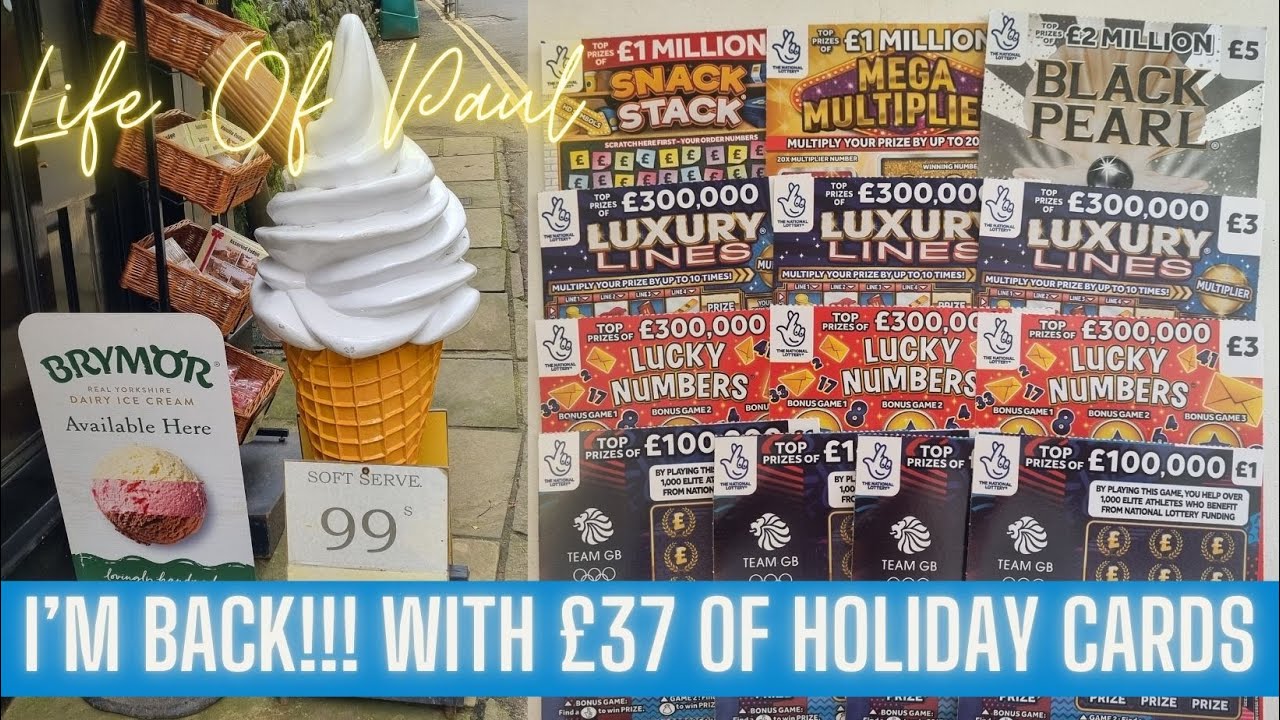 Scratch cards bought on my holiday. Have I brought back some holiday magic?