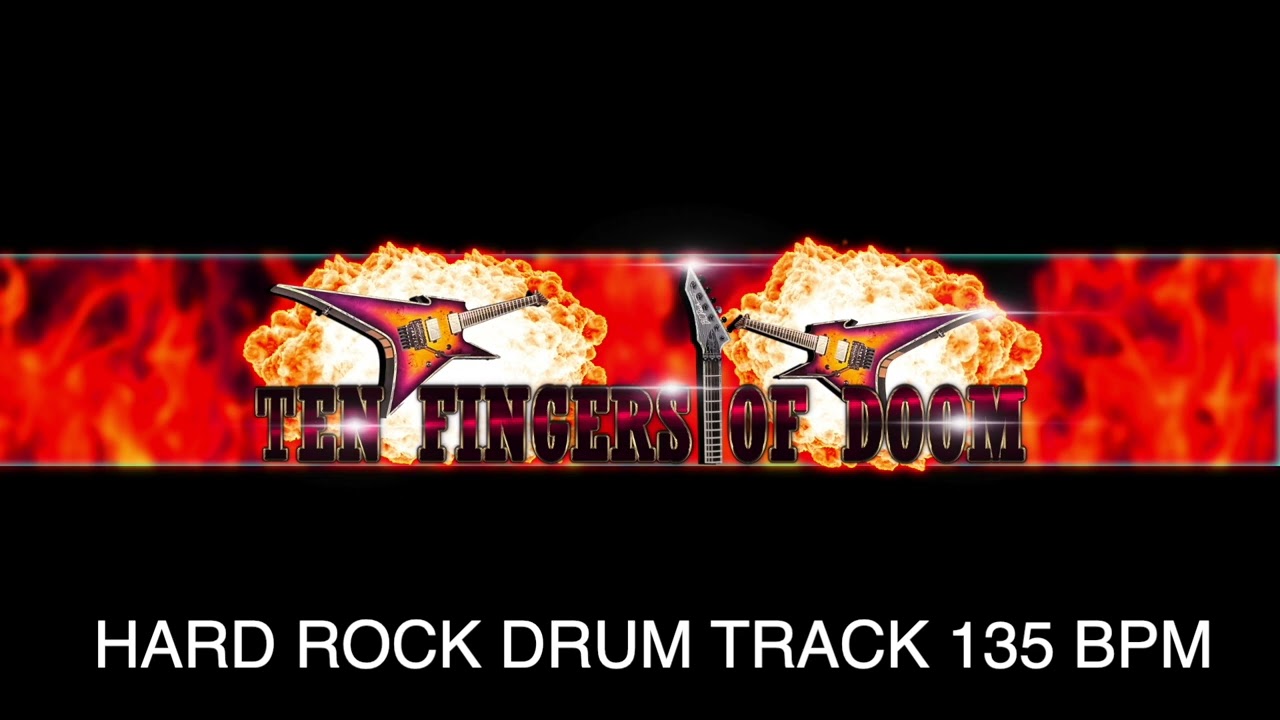 80's HARD ROCK DRUM TRACK 135 BPM
