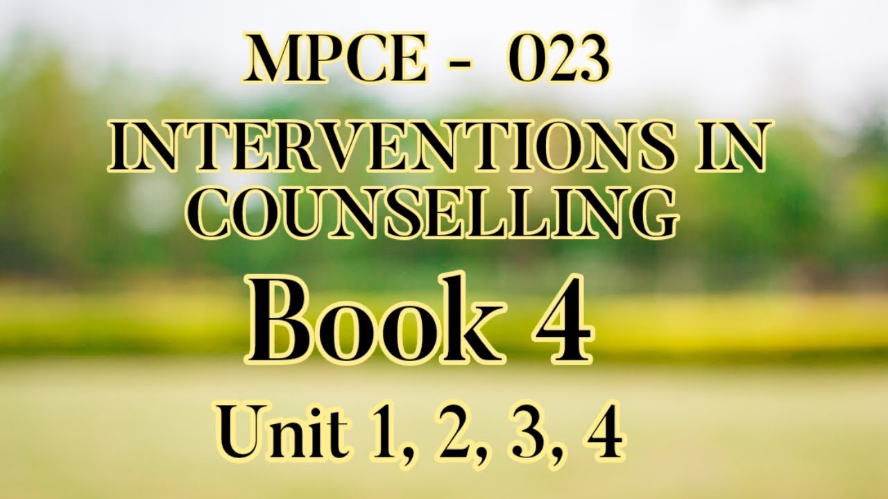 Ignou - MPCE 023, Book 4 ALL UNITS EXPLAINED