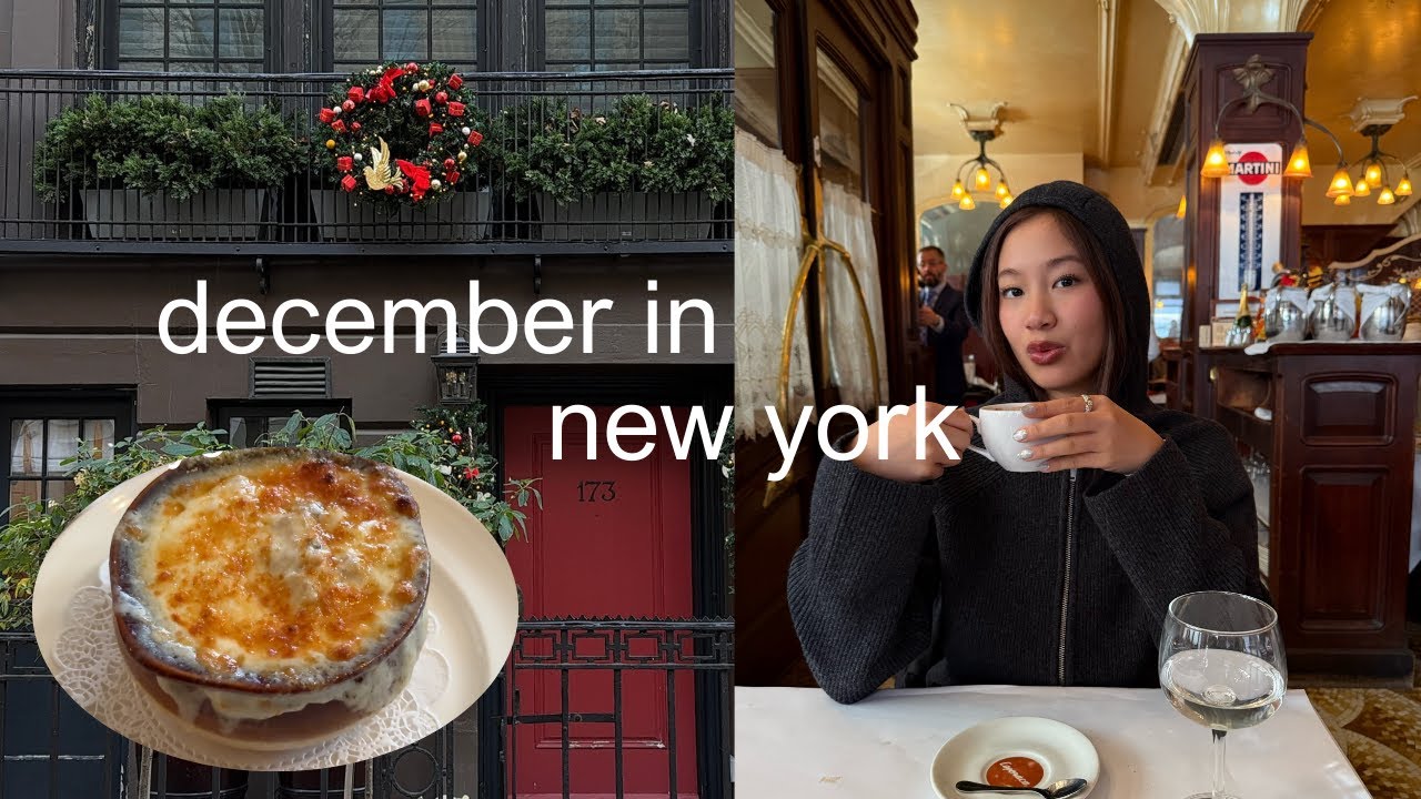 winter in nyc ⁺˚⋆｡🎄&deg;☕✩₊ outfits, cozy festivities, mini gift guide vlog