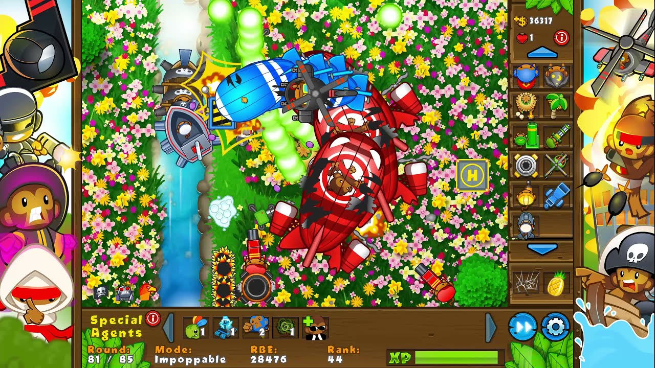 Bloons TD 5 - 3 Times Around [Impoppable] Gameplay (No Commentary)