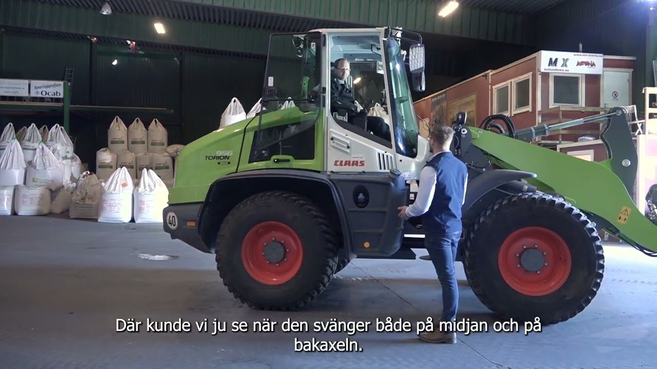Johan Klostergård kör CLAAS TORION