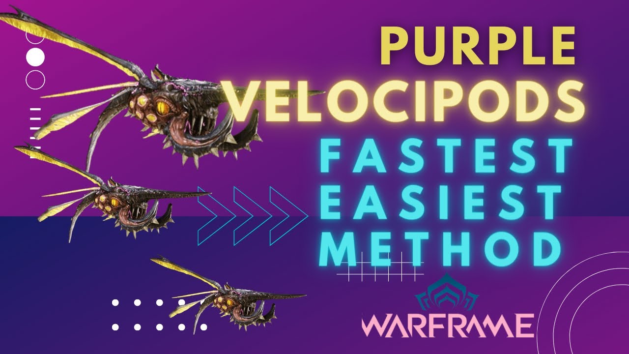 Самый простой и быстрый способ получить фиолетовые метки велоципода в Warframe