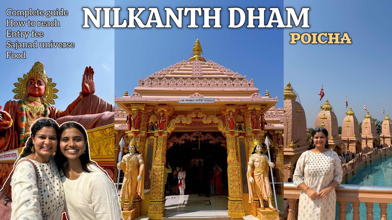 nilkanth dham poicha Place to visit near statue of unity #yt #temple #gujarat #youtube