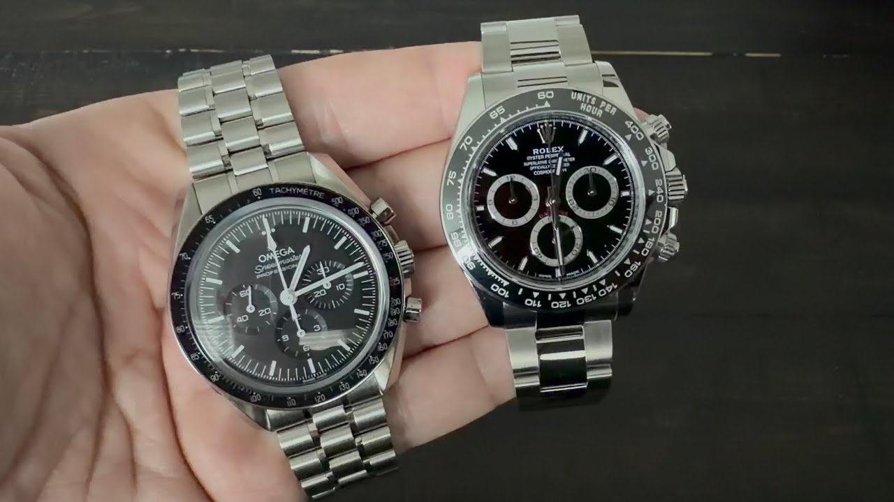 Rolex Daytona (126500LN) против Omega Speedmaster Professional — какой культовый хронограф победит?