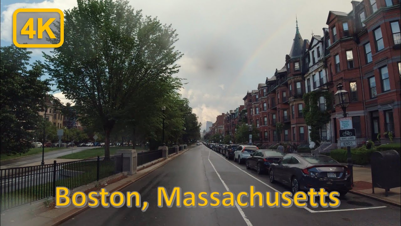 Driving in Downtown Boston, Massachusetts - 4K60fps