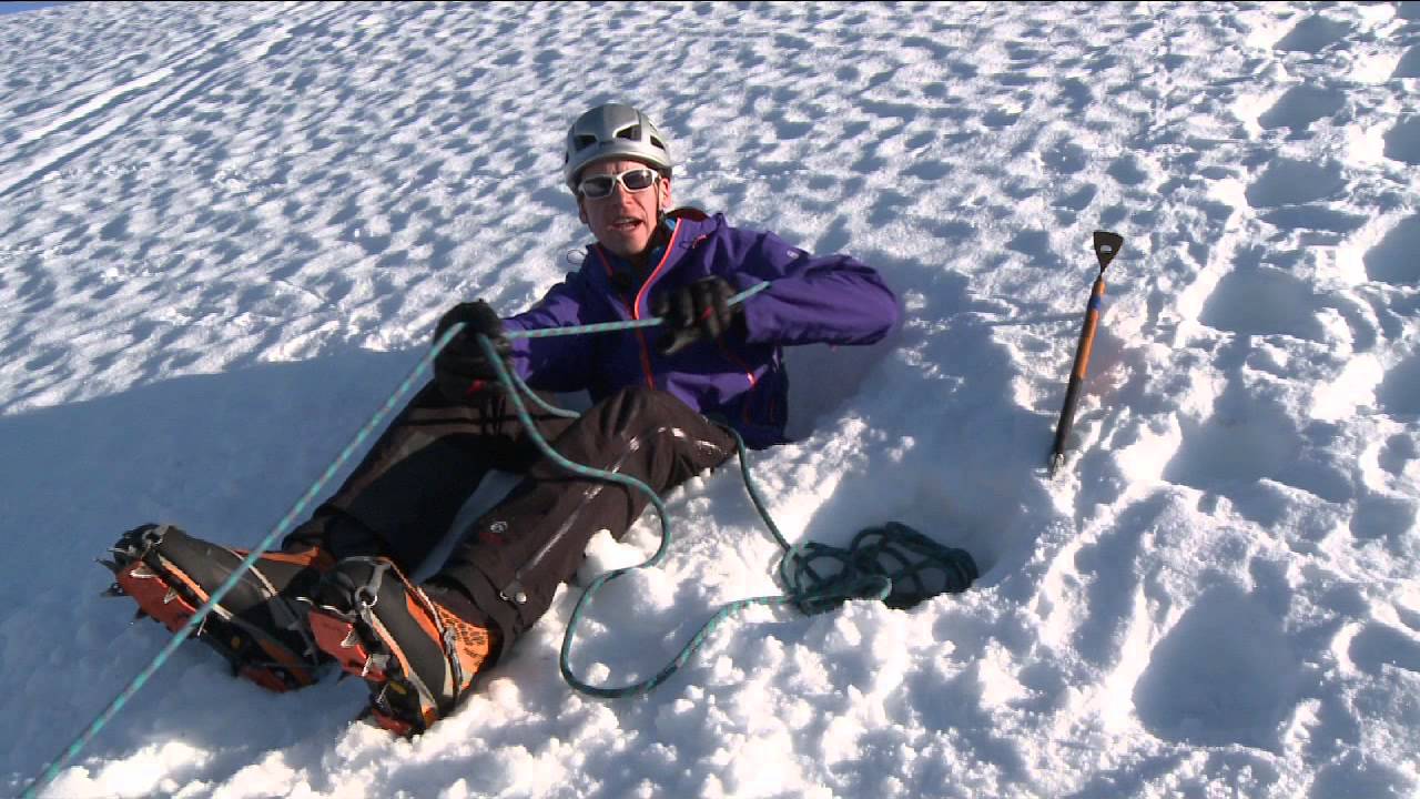Body belaying when mountaineering