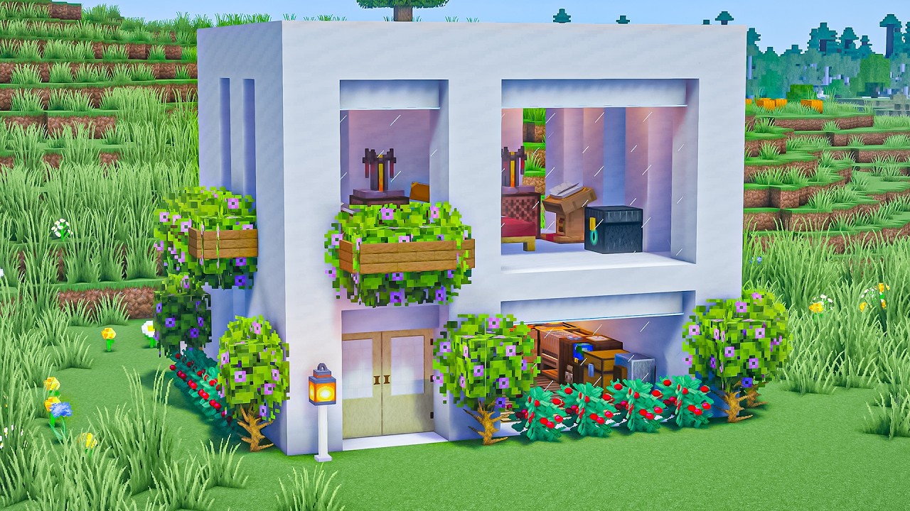 Minecraft: How to Build a Simple Modern House | Tutorial🏠