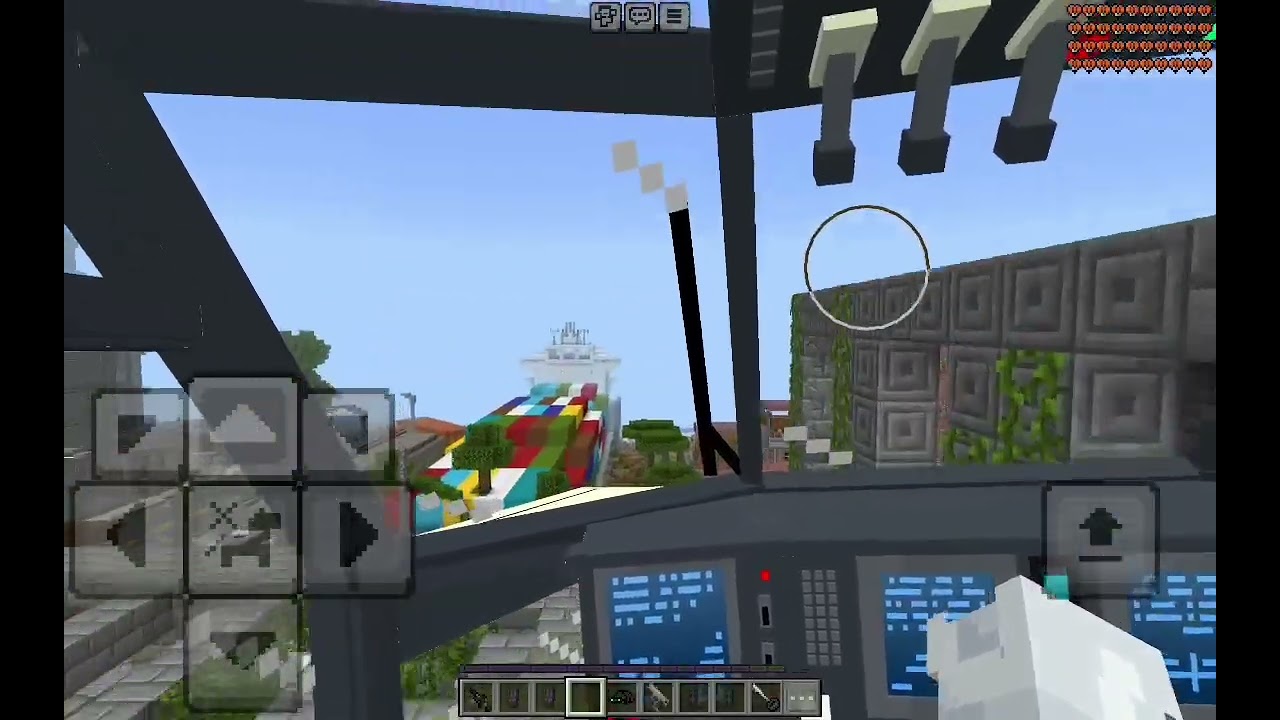 Minecraft i'm testing the helicopter mod and map zombie apocalypse.