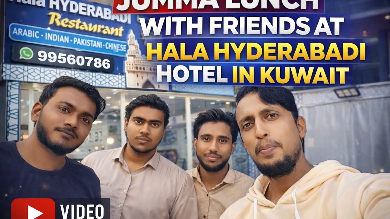 Kuwait ka khubsurat nazara… aur phir ek unexpected Hyderabadi lunch! 😍🍛