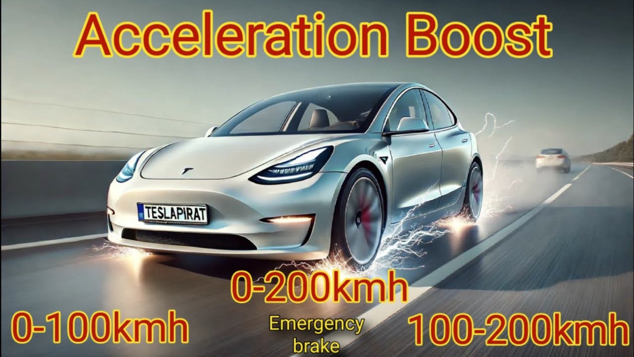 0-100 0-200 100-200 Tesla Model Y динамика разгон замер Boost Acceleration