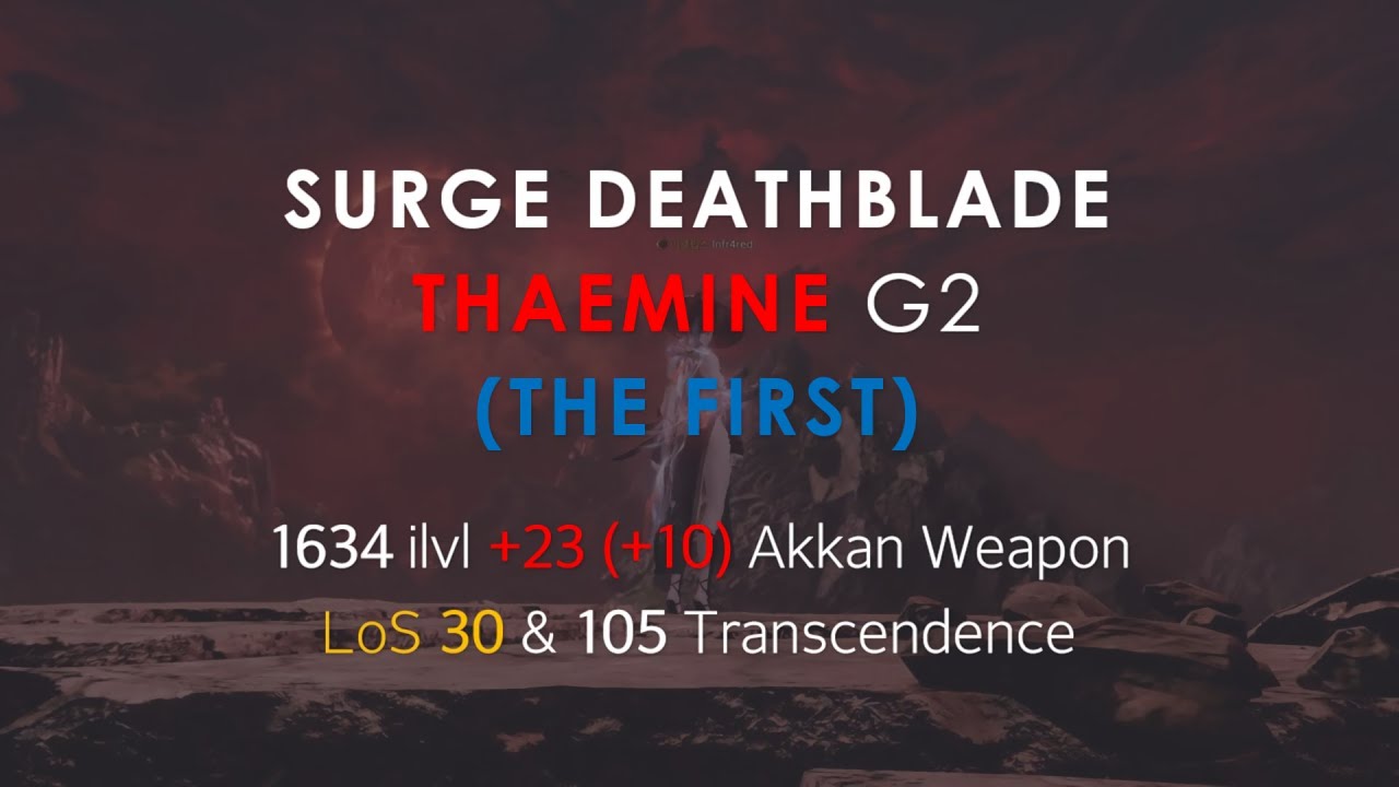 LOST ARK | 1634 Surge  - Thaemine THE FIRST: G2 • Underlined Cruel Fighter
