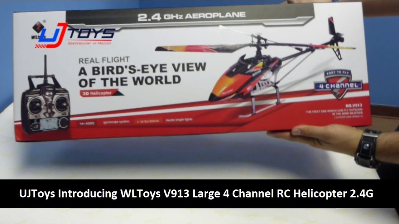 UJToys Introducing WLToys V913 Large 4 Channel RC Helicopter 2.4G