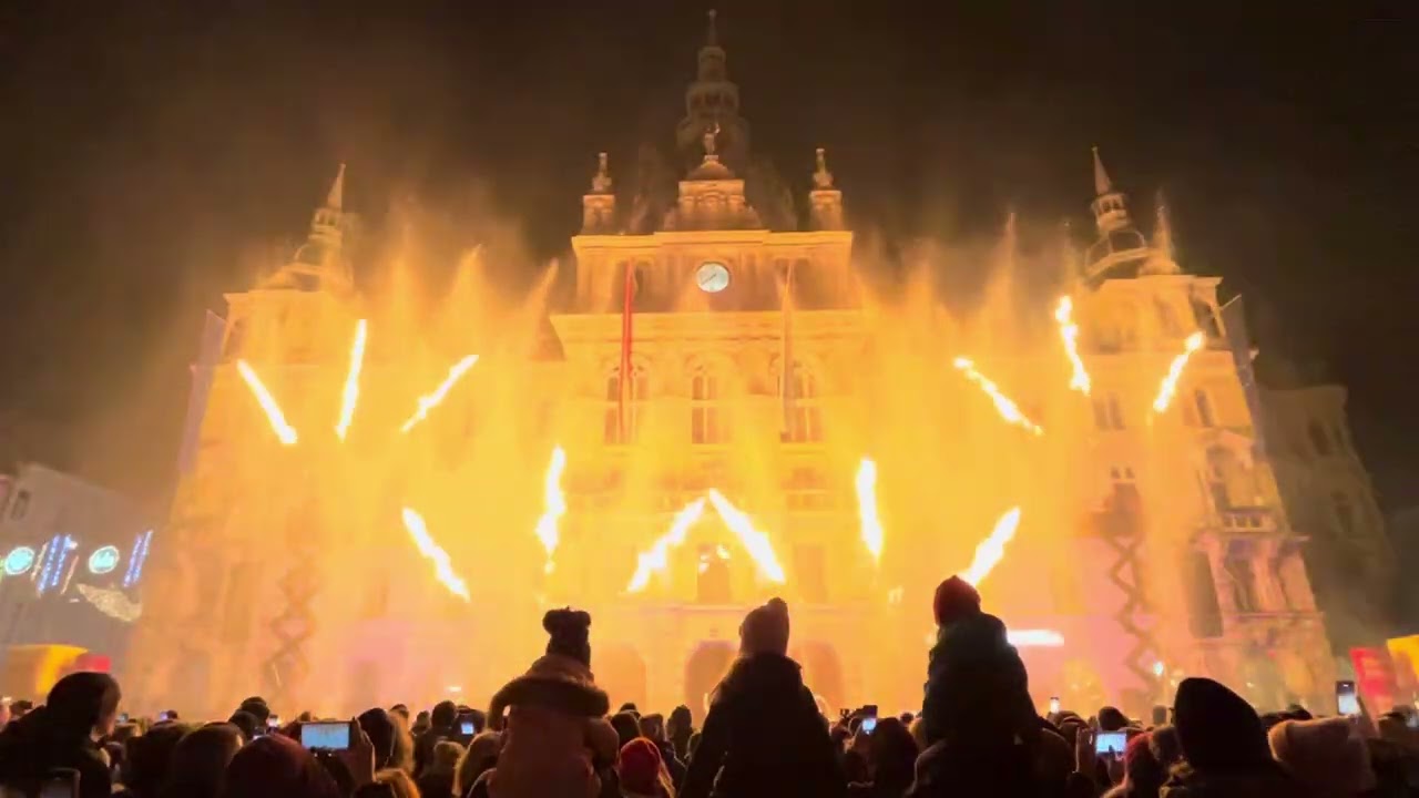 Silvester-Show am Hauptplatz in Graz