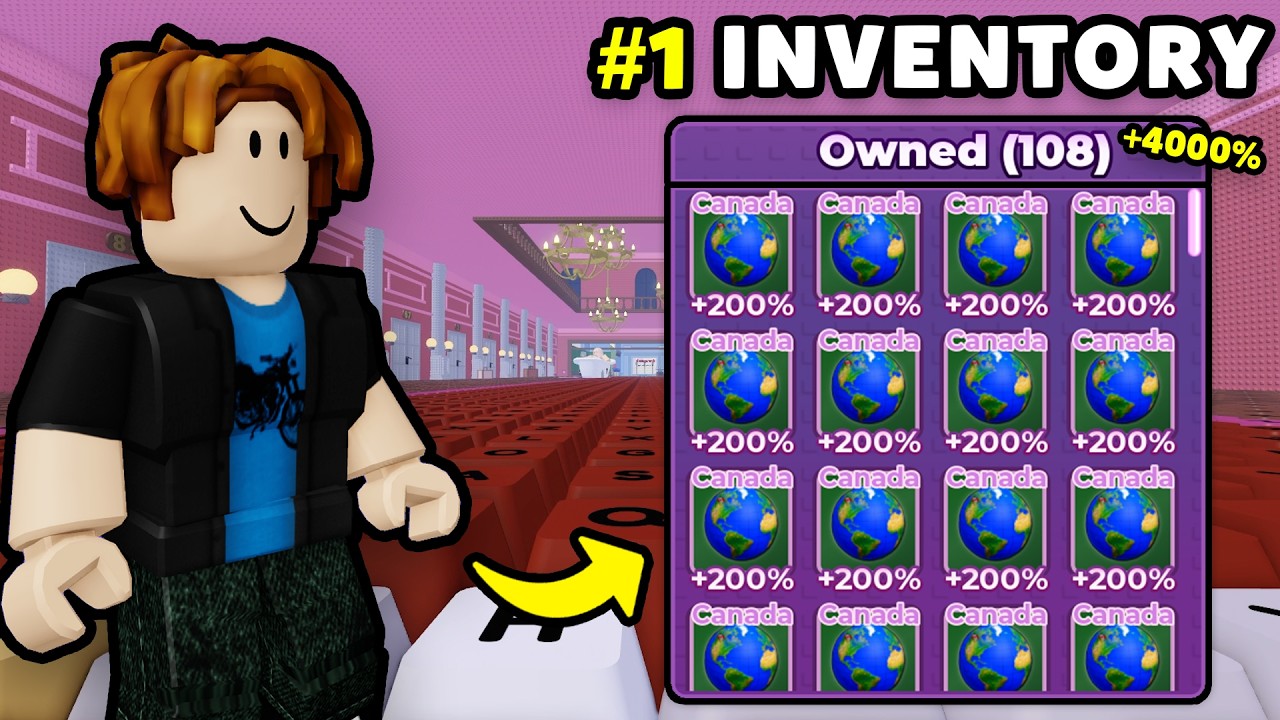 I Crafted The #1 Inventory of WORLD 4 In +1 Speed Keyboard Escape