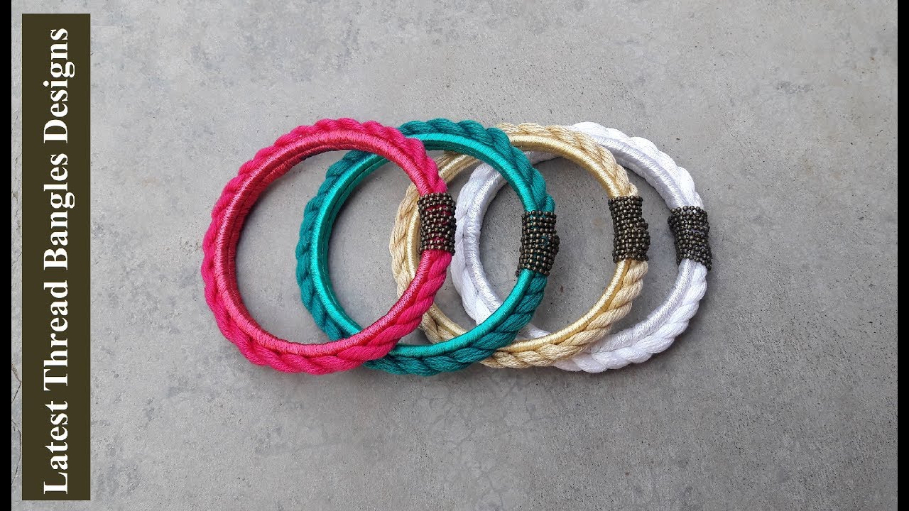 Latest thread bangles designs|How to make Silk thread bangles at home|Handmade Bangles |Creation&you