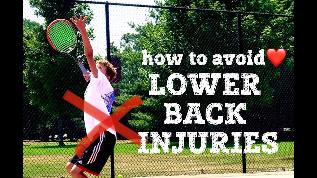 SPORTS LOWER BACK INJURY - ATP & WTA AND JUNIOR - TENNIS BACK PAIN. BY MarioRITennis