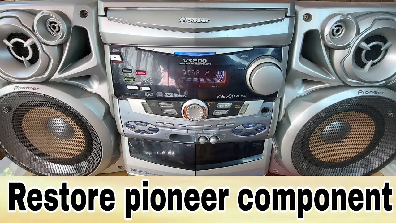 Restoring a Nonfunctioning Pioneer, Audio, Soundbars, Component VZ-200