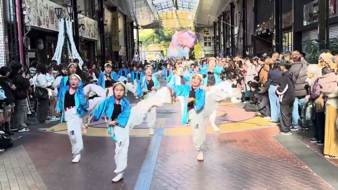 凛ジュニア　金鬼　2025  四日市よさこい　一番街パレード会場