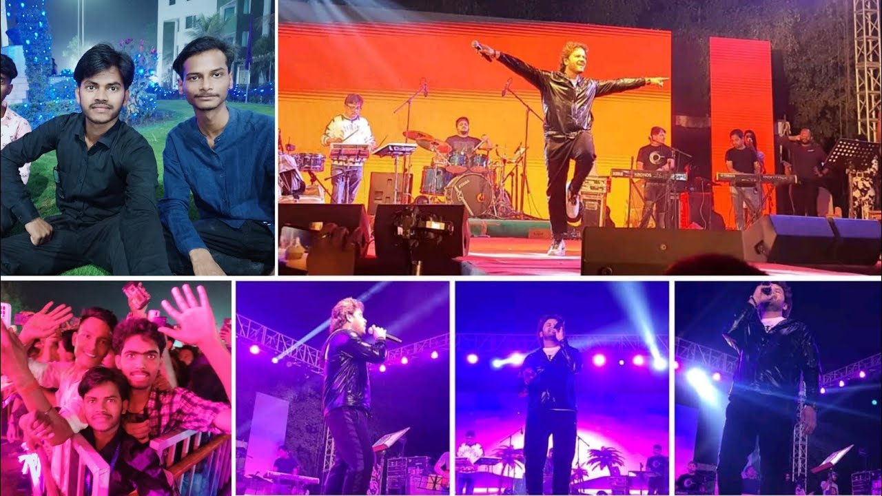 Gujarish song Live by Javed Ali United Founder's Day Prayagraj/United College Founders Day Javed Ali