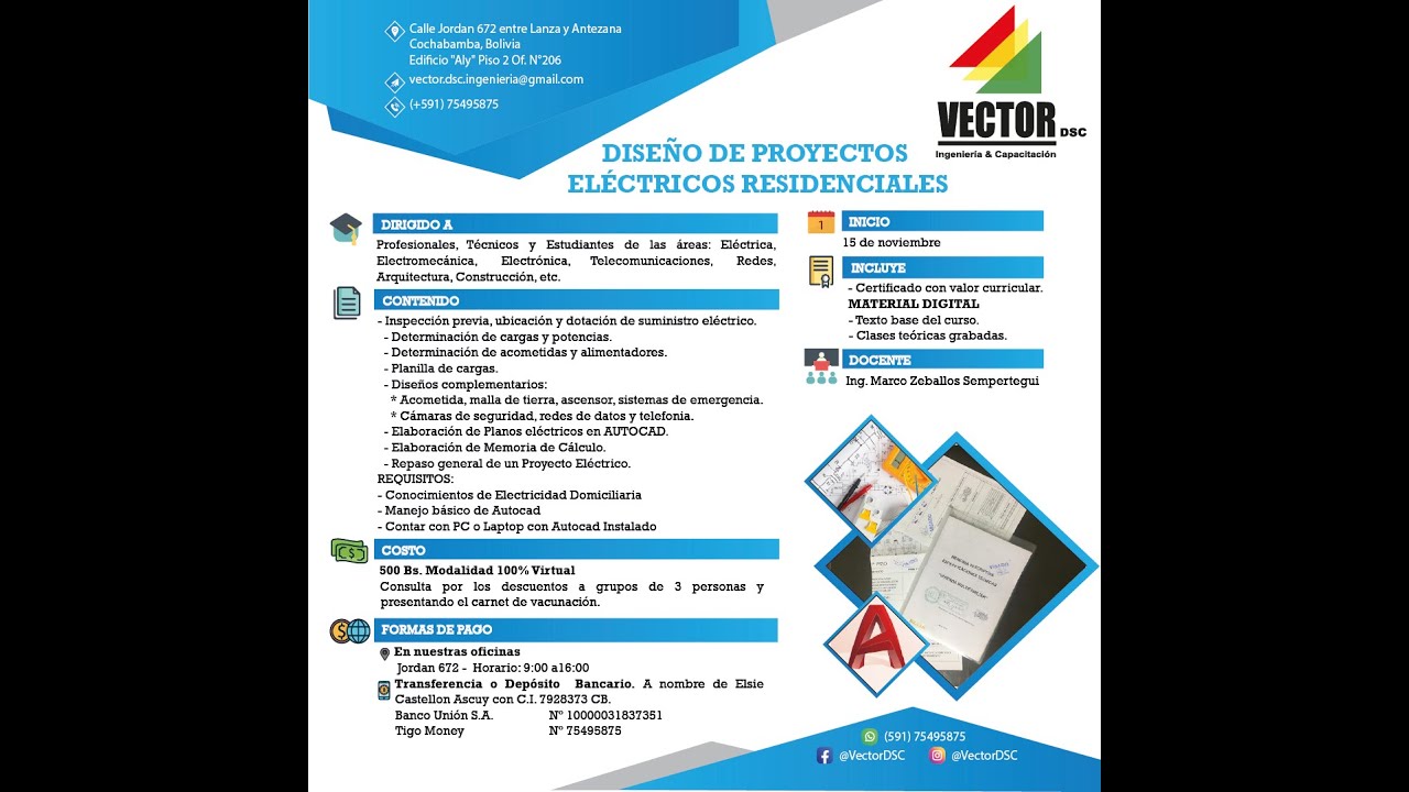 𝐖𝐞𝐛𝐢𝐧𝐚𝐫 Cálculo de la Demanda Máxima según NB777 - 𝐕𝐞𝐜𝐭𝐨𝐫 𝐃𝐒𝐂 𝐈𝐧𝐠𝐞𝐧𝐢𝐞𝐫í𝐚 & 𝐂𝐚𝐩𝐚𝐜𝐢𝐭𝐚𝐜𝐢ó𝐧