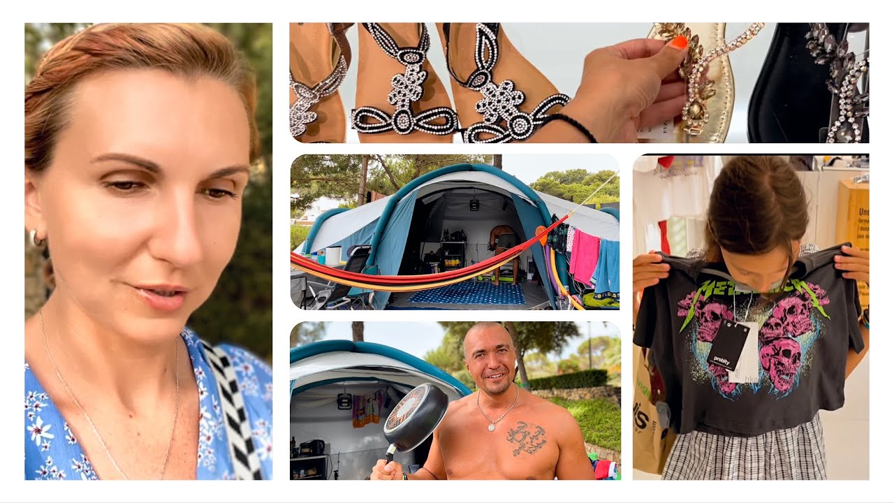 Тур по Нашей Палатке Quechua 8.4 ⛺️ Третья Неделя на Кемпиге с Детьми в Испании 🇪🇸 Влог 23.07.2022