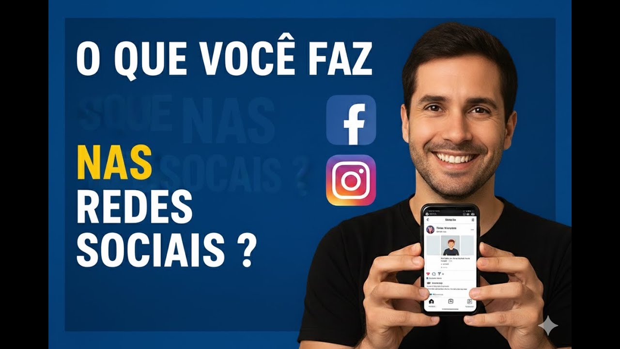 O que você faz nas redes sociais?