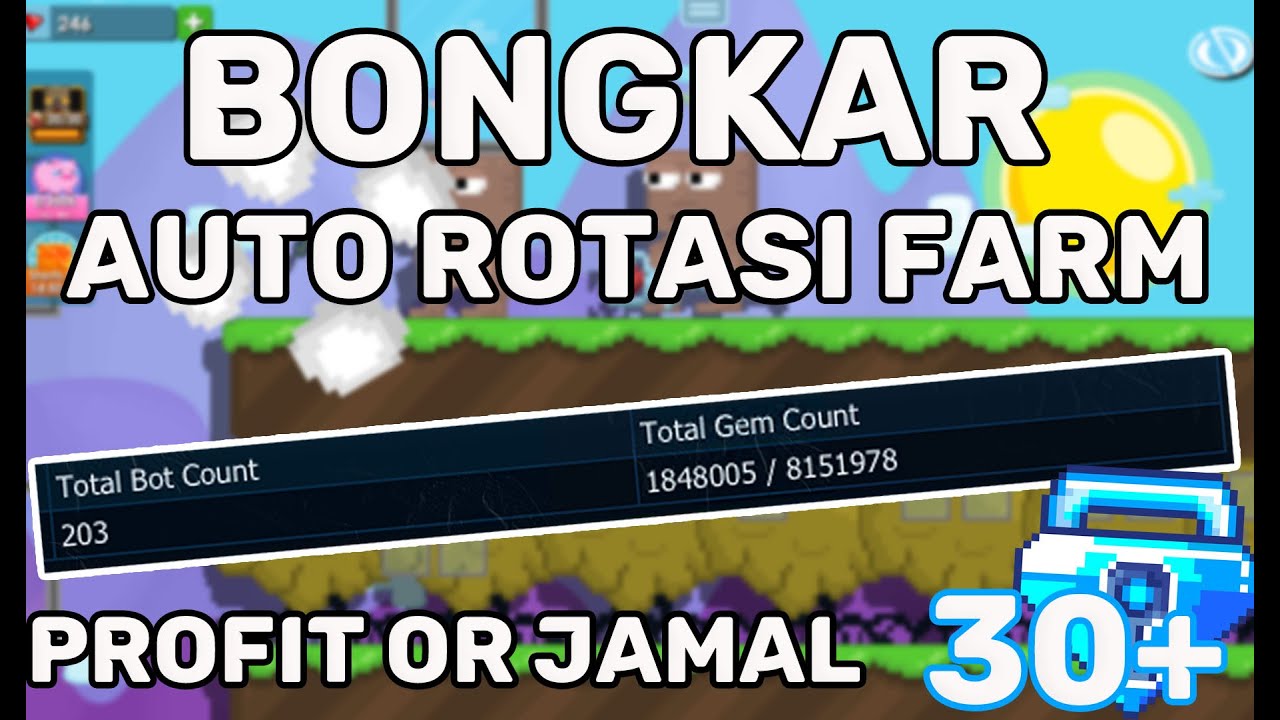 AKU BONGKAR ‼️AUTO ROTASI FARM GROWTOPIA ‼️, PROFIT OR JAMAL?