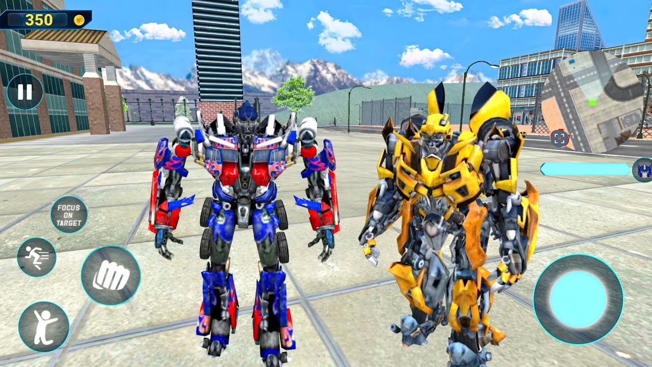 Bumblebee & Optimus Prime Robot Jet Car Bike Transformation Game 2020 New Robot - Android Gameplay
