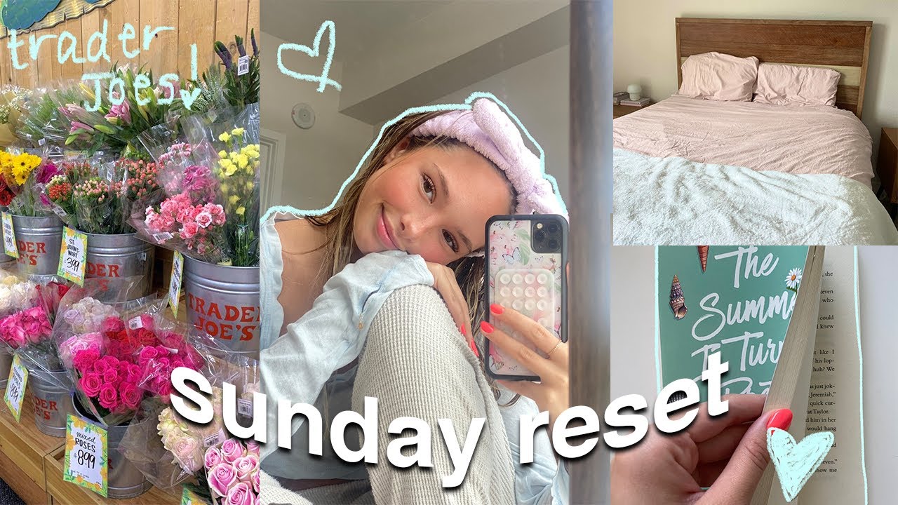 SUNDAY RESET ROUTINE: (deep cleaning, self care, & more)
