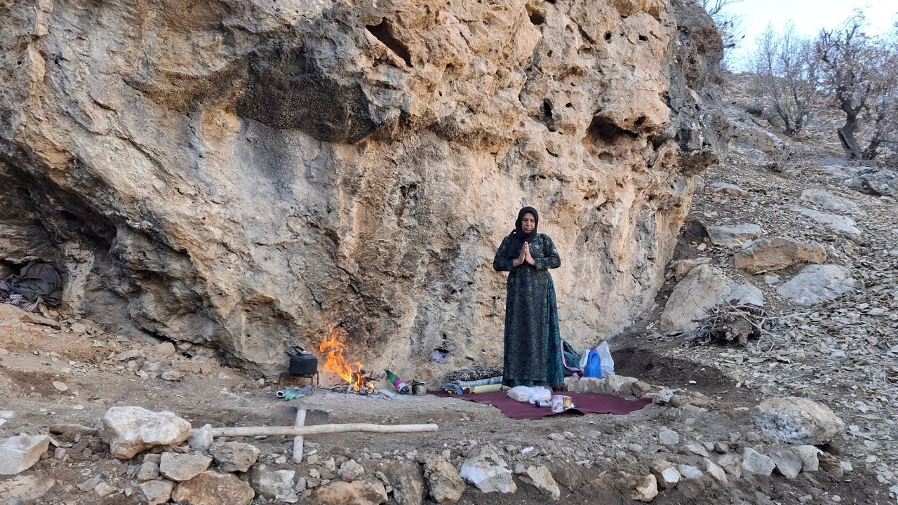 Life after rejection | An old woman who lives alone in a cave and builds a stone house
