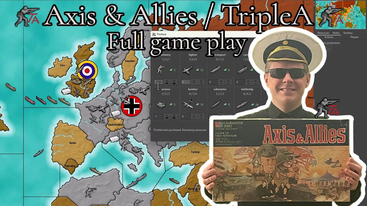 Axis & Allies / TripleA - Full game play
