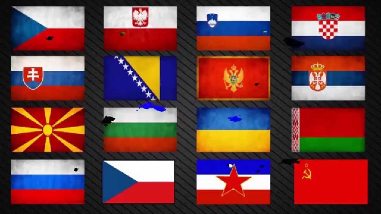 Anthems of Slavic countries - Hymny slovanských štátov | HQ