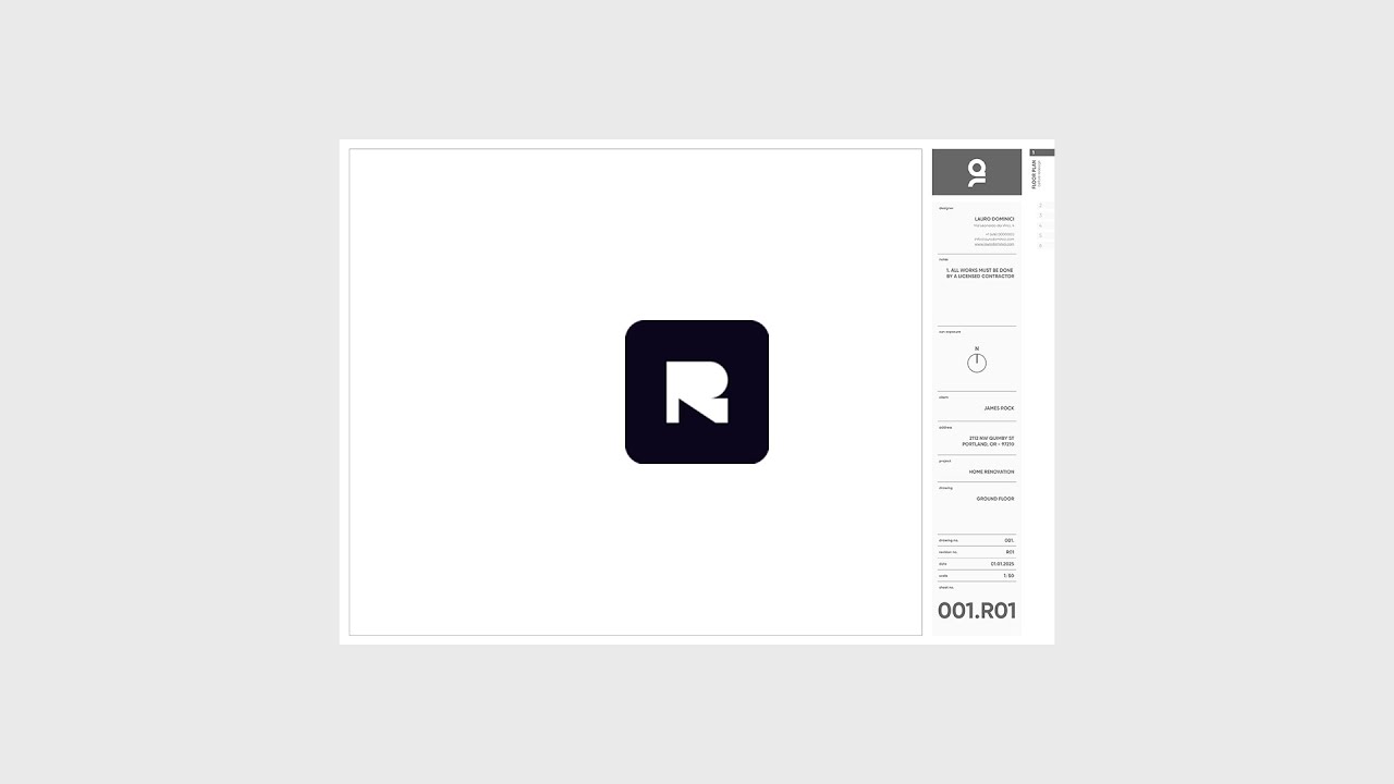 Title Block Pack Drawing Tutorial: Rayon Design