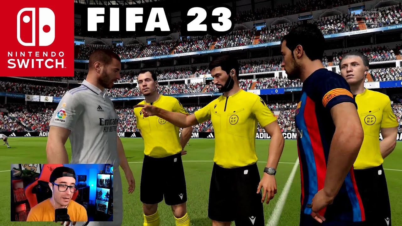 Gameplay del FIFA 23 en un Nintendo Switch (Barcelona - Real Madrid)