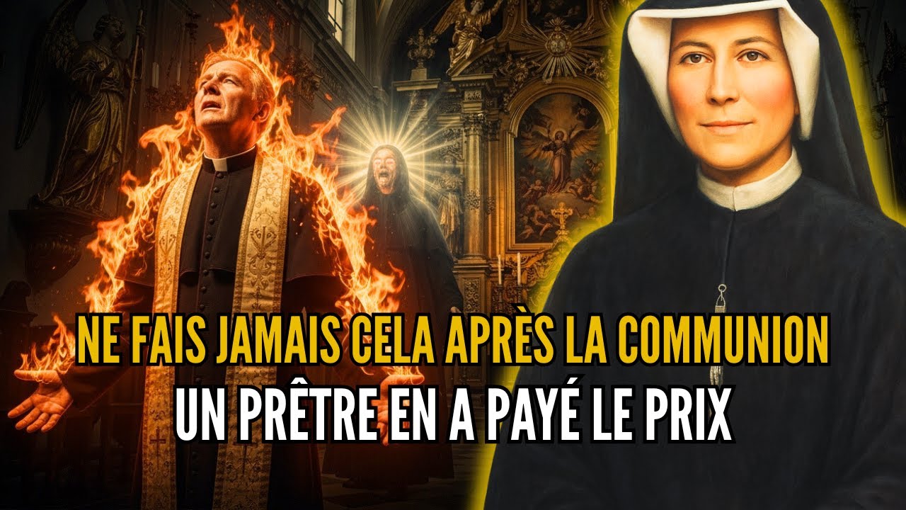 N’FAIS JAMAIS CELA APRÈS LA COMMUNION : Sainte Faustine a eu une vision terrifiante sur un prêtre