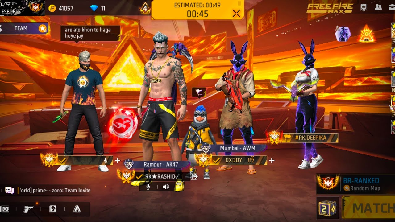 RK GAMER FF live Free fire max live streaming game play