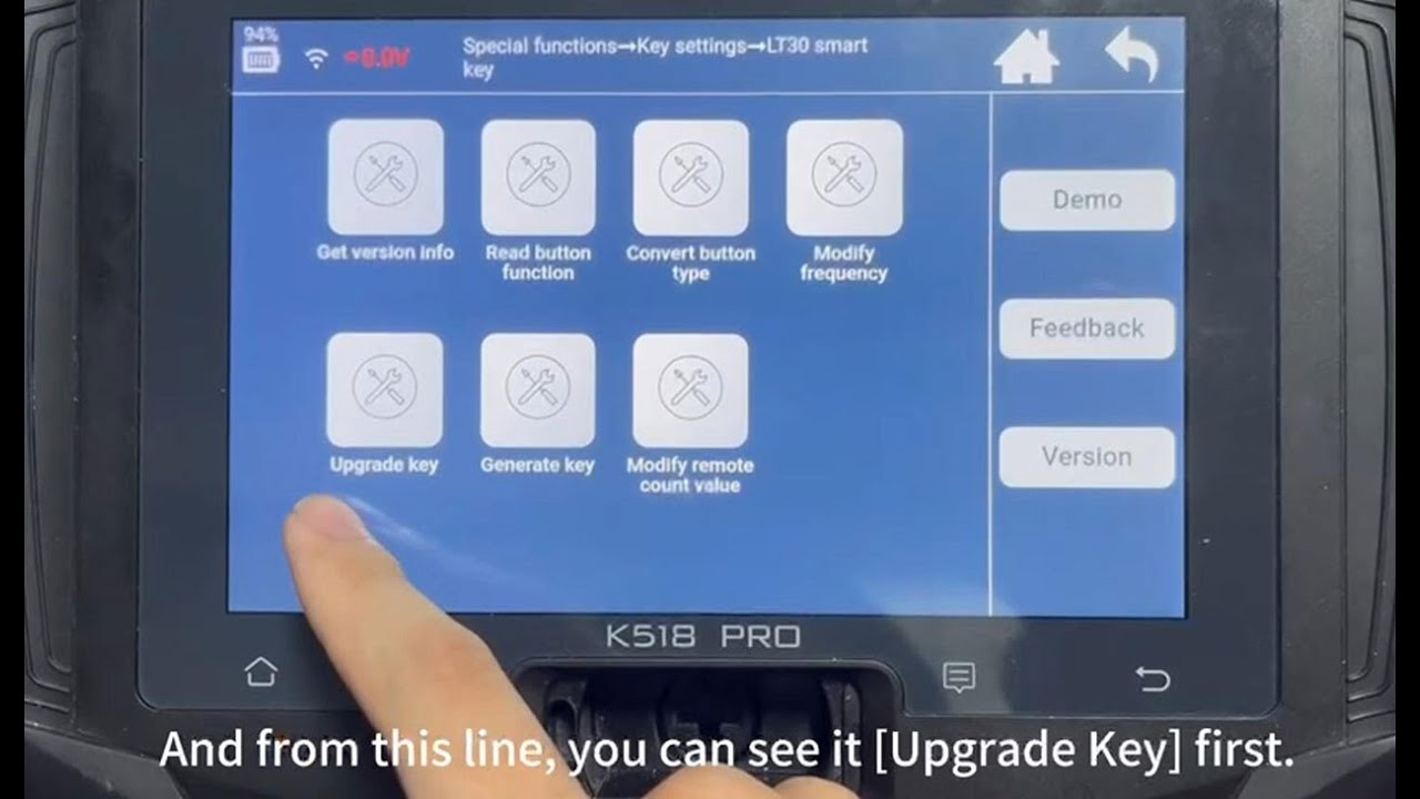 How to Update Londsor LT30 Smart Key with K518 Pro- OBDII365