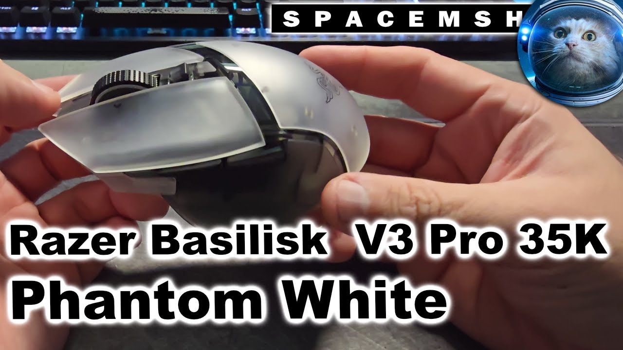 Razer Basilisk V3 Pro 35K — Phantom White: распаковка и обзор