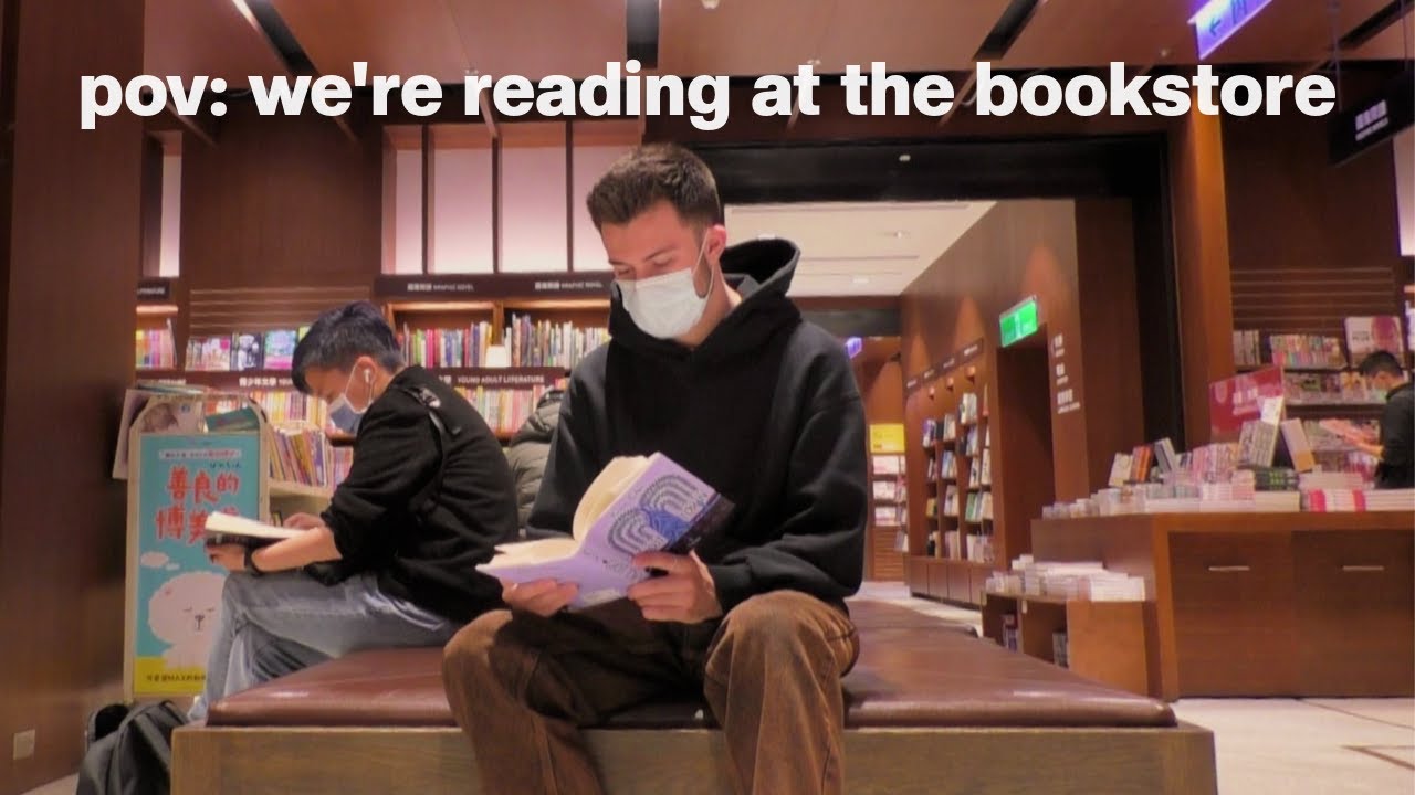 30 minute read with me at a bookstore (with piano music to help you focus)