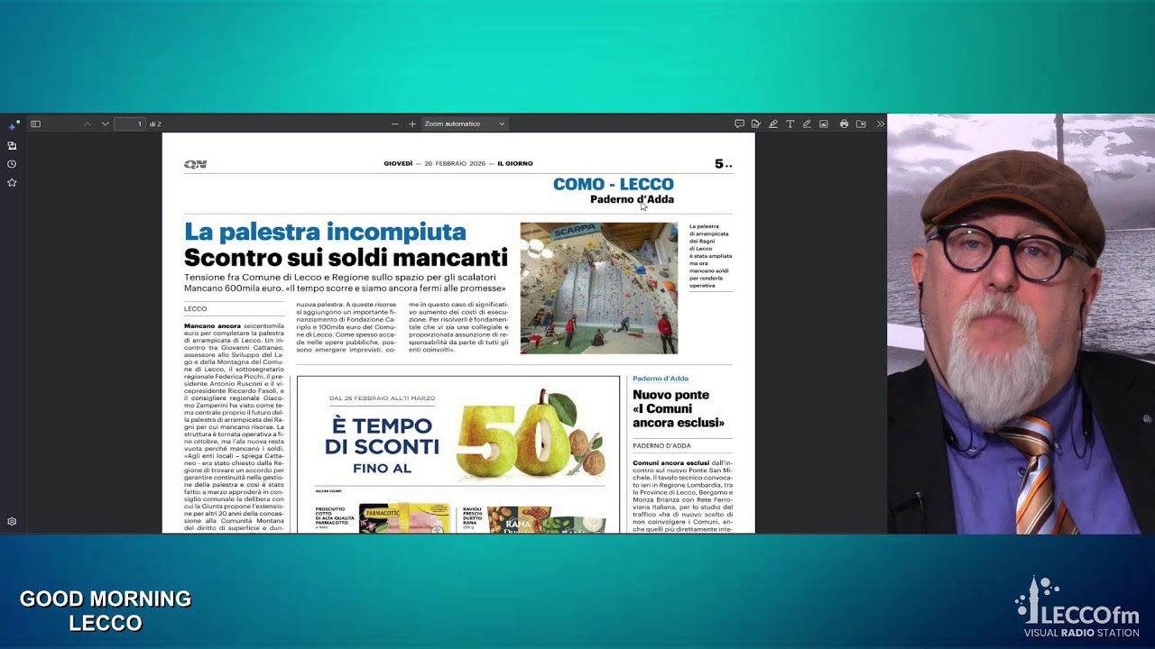 Good Morning Lecco | Rassegna Stampa del 26 febbraio 2026