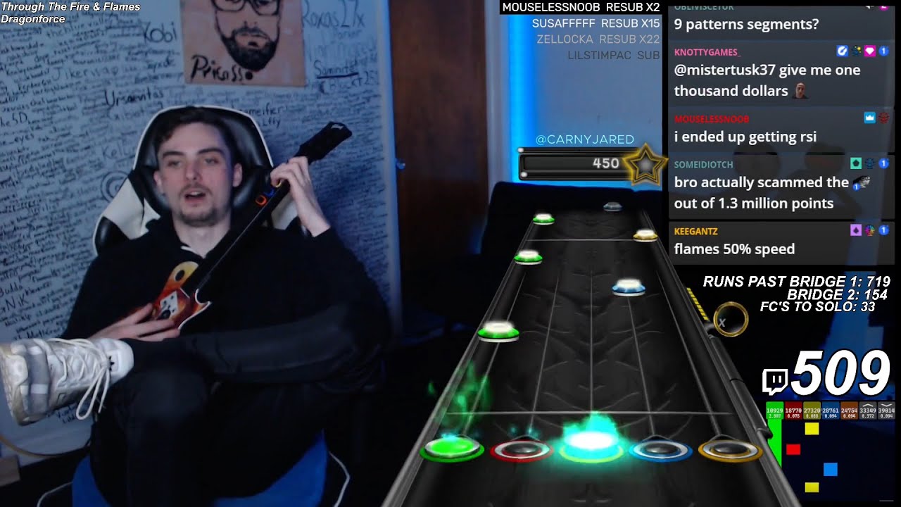 CarnyJared plays regular Through the Fire & Flames