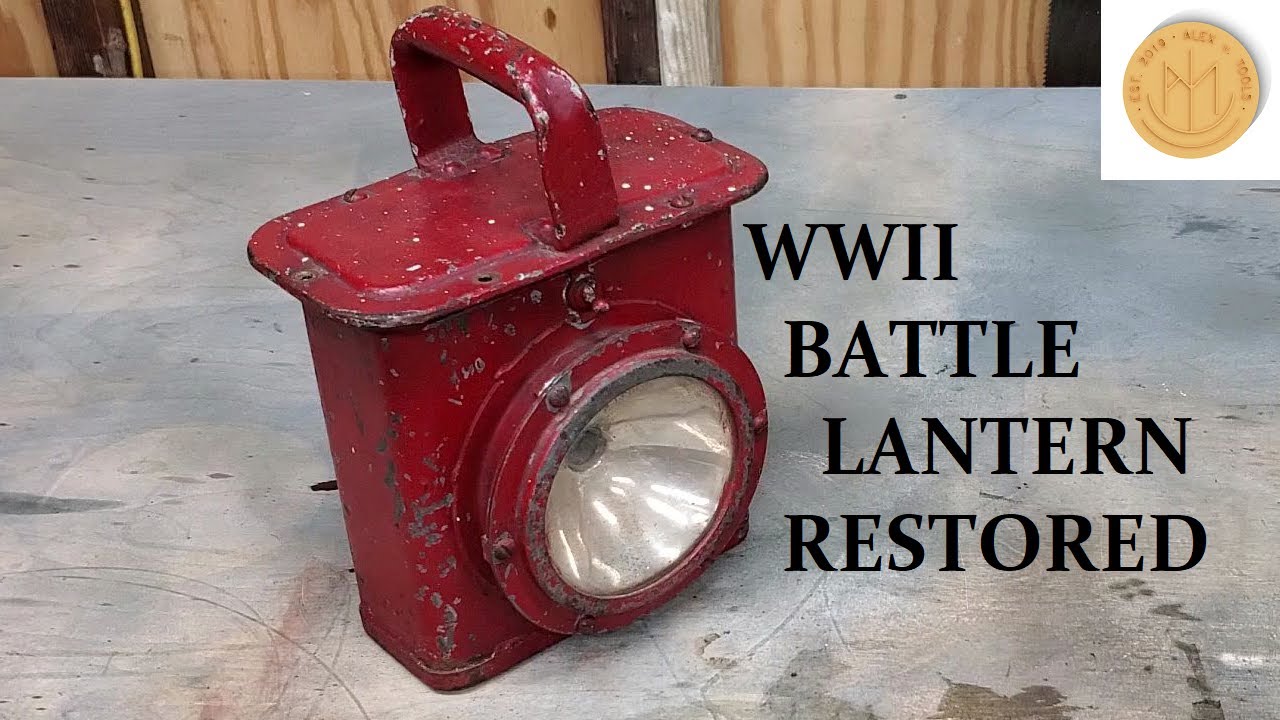 US Navy WW2 Ship Battle Lantern Restoration