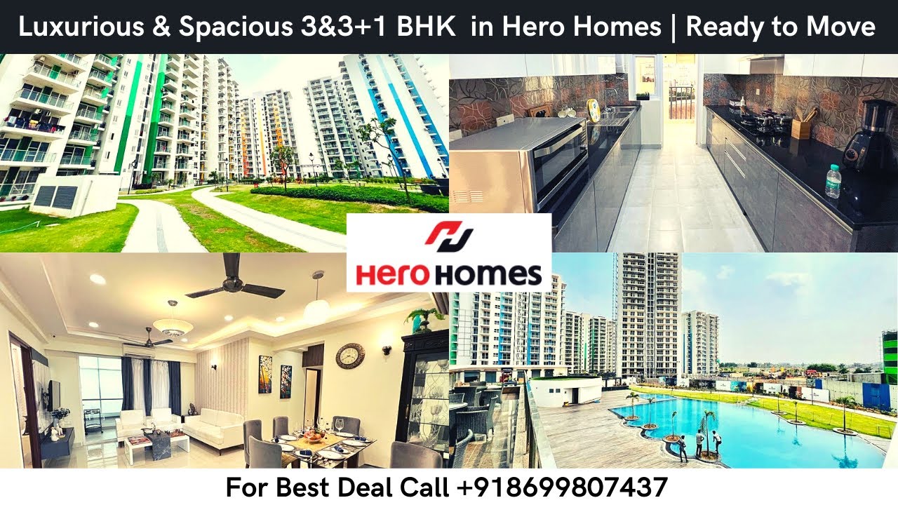 𝐋𝐮𝐱𝐮𝐫𝐢𝐨𝐮𝐬 & 𝐒𝐩𝐚𝐜𝐢𝐨𝐮𝐬 3&3+1 BHK in 𝐇𝐞𝐫𝐨 𝐇𝐨𝐦𝐞𝐬 𝐌𝐨𝐡𝐚𝐥𝐢 | Size (𝟏𝟔𝟔𝟏 & 𝟏𝟒𝟖𝟏 𝐒𝐪 𝐟𝐞𝐞𝐭) | 𝐒𝐞𝐜𝐭𝐨𝐫 𝟖𝟖 𝐌𝐨𝐡𝐚𝐥𝐢