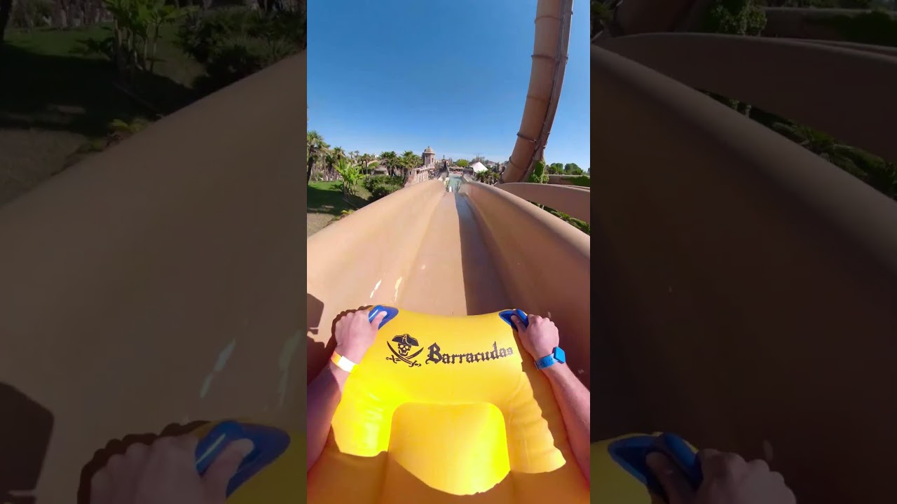 Caribe Bay Barracudas Water Slide #Shorts
